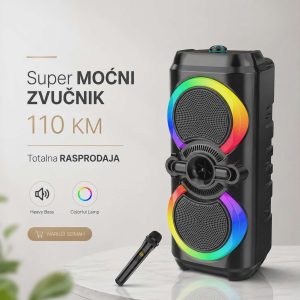Super Moćni Zvučnik sa RGB Osvjetljenjem