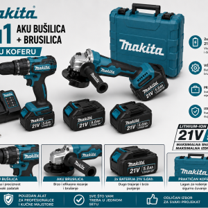 Aku 2u1: brusilica i bušilica sa čekićem
